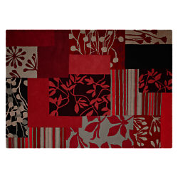 Clarissa Hulse Patch Floral Rug, Red